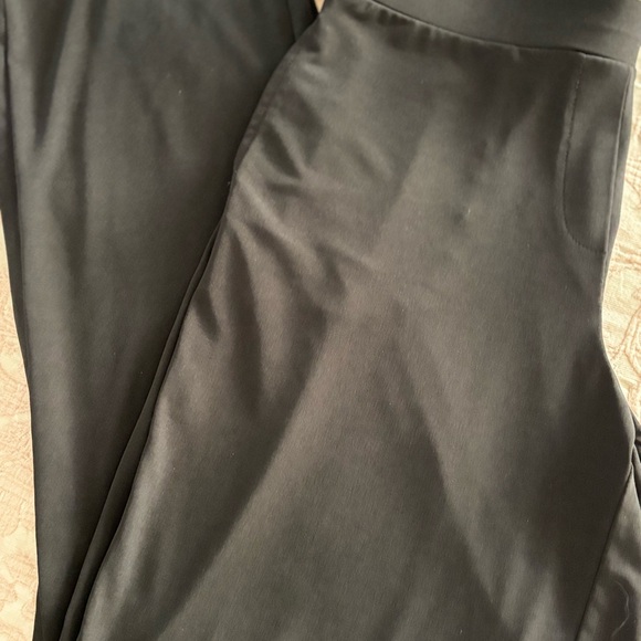 Susan Graver XS black pull up Trousers stretchy 29 x 22 ankle pants buttons‎ - Picture 4 of 5